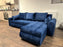 Burton Corner Storage Sofa Bed (available in Plush Velvet Blue, Green, Black, Silver, Mocha or Mustard).