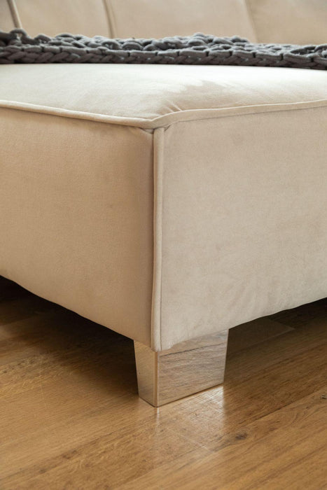 Belgravia U-Shape Sofa (Available in Plush Velvet Black, Cream, Grey or Silver)