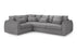 Bishop Corner Sofa (available in velvet mocha or grey)