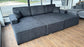 Lopez U-Shape/Cinema Sofa (Available in Modesto Ivory, Grey or Charcoal)