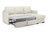 Megan Corner Sofa Bed with Storage (Available in Chenille Teal, Light Grey or Stone)
