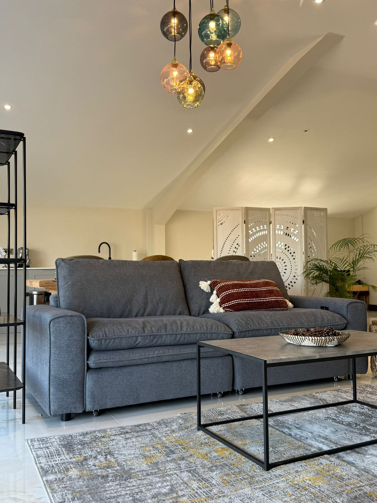 Bella Cloud 3 Seat Electric Cinema Sofa (Available in Beige or Grey)