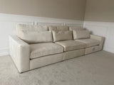 Lola 3 Seat Modular Sofa (Available in Chenille Ivory, Mocha or Grey)