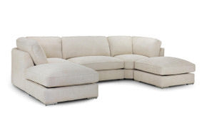 Charley U-Shape Corner Sofa (Available in Boucle Teddy Grey or Beige)