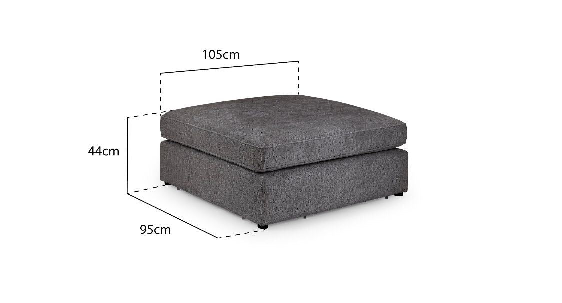 Lola Modular Sofa (Available in Chenille Ivory, Mocha or Grey)