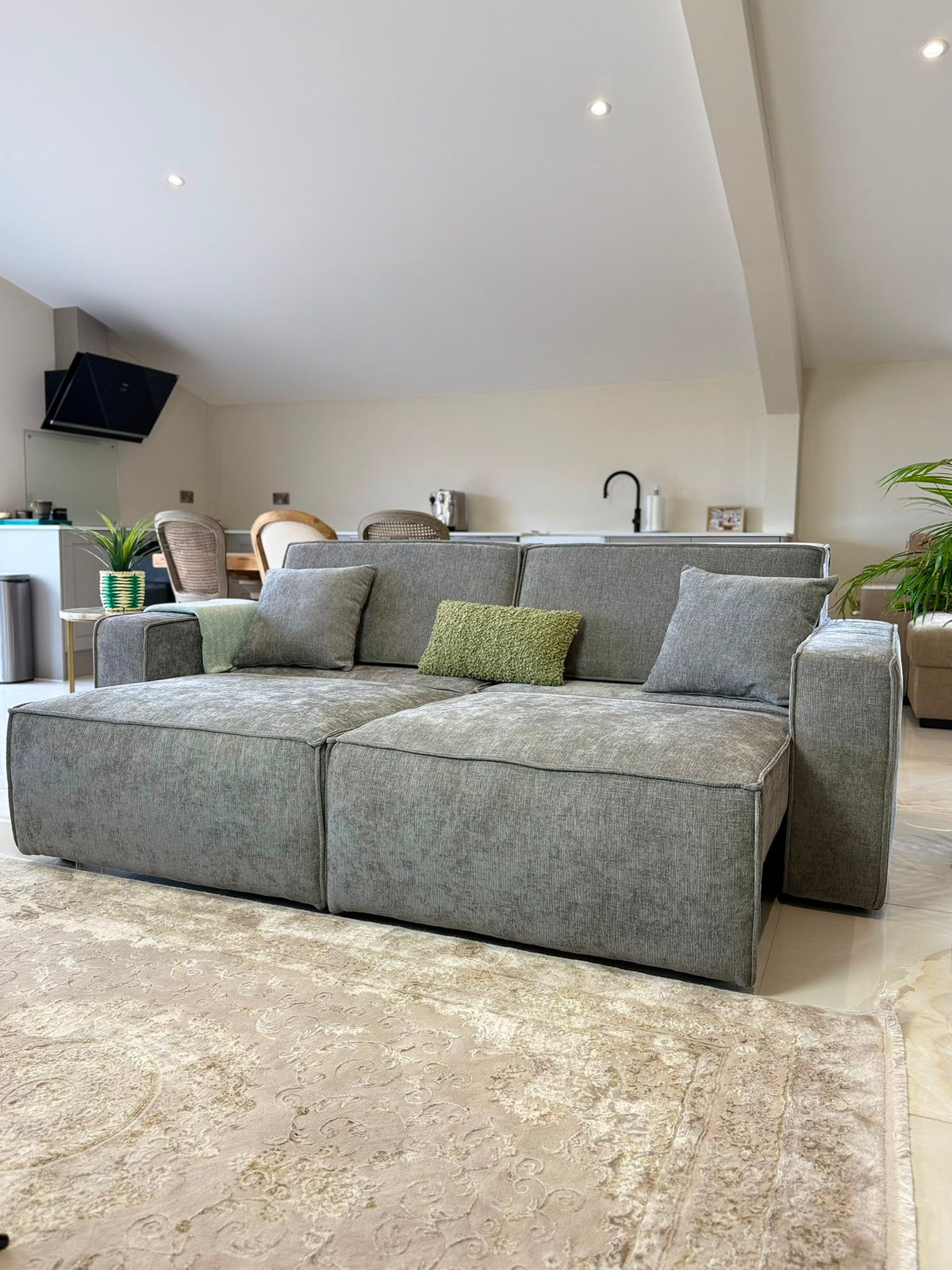Brookie 3 Seat Electric Cinema Sofa Bed (Available in Olive, Beige or Grey)