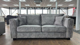 Venus 3 Seat and 2 Seat Sofa Bundle Deal (Available in Ashley Velvet Silver, Charcoal or Brown)