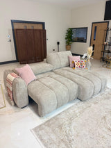 Trevi Corner Storage Sofa Bed (Available in Grey or Beige)