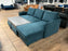 Megan Corner Sofa Bed with Storage (Available in Chenille Teal, Light Grey or Stone)