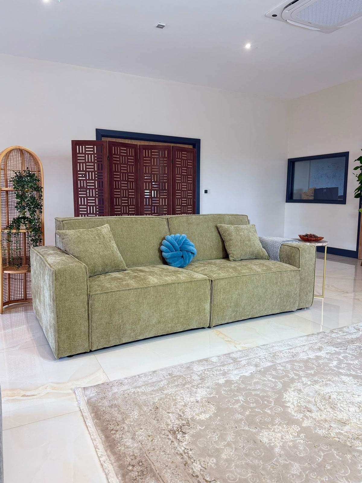 Brookie 3 Seat Electric Cinema Sofa Bed (Available in Olive, Beige or Grey)