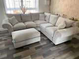 Cheshire Large Corner Sofa (Available in Linen Stone or Linen Slate)