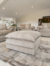 Samantha Footstool (Available in Beige, Grey, Black or Green)