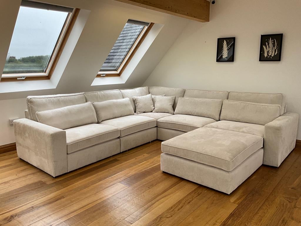 Lola Modular Sofa (Available in Chenille Ivory, Mocha or Grey)
