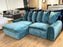 Winnie Chaise Sofa (Available in Soft Chenille Teal, Navy, Grey or Stone)