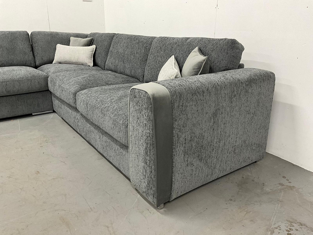 Turin Large Corner (Available in Allora Chenille Grey, Beige or Dark Brown)