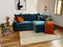 Winnie Chaise Sofa (Available in Soft Chenille Teal, Navy, Grey or Stone)