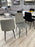 Milan White Ceramic Dining Table with Thea Chairs (Available in velvet black or grey velvet)