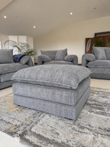 Samantha Footstool (Available in Beige, Grey, Black or Green)