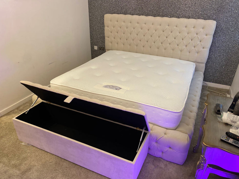 Signature Bed (Available with or without storage options and in a range of fabric options)