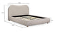Morgan Boucle Bed (available in grey or ivory)
