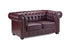 Hampton Chesterfield Leather Sofa (Available in Black Leather, Antique Brown Leather or Oxblood Red Leather)