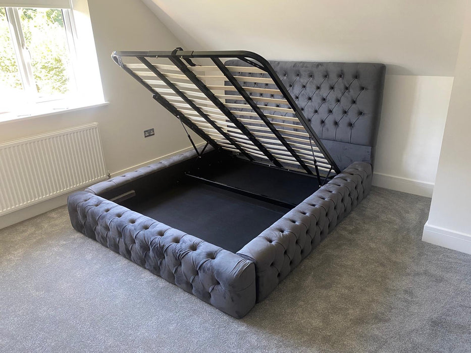 Signature Bed (Available with or without storage options and in a range of fabric options)