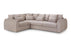 Bishop Corner Sofa (available in velvet mocha or grey)