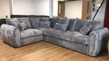 Bishop Corner Sofa (Available in Velvet Mocha or Grey)