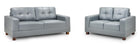 Alba Sofa (Available in PU Leather Black, PU Leather Brown, PU Leather Grey or Linen Grey)