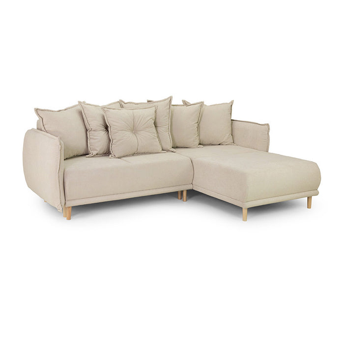 Duke Corner Storage Sofa Bed (Available in Chenille Beige only)