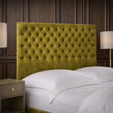 Buttoned Floor Standing Headboard