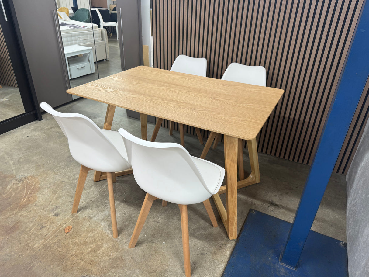 Dallas Dining Table and 4 Chairs
