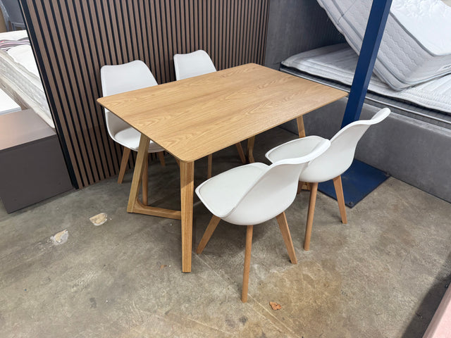 Dallas Dining Table and 4 Chairs