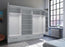 256cm Boston LED Bi-folding Door Wardrobe (available in white or grey)