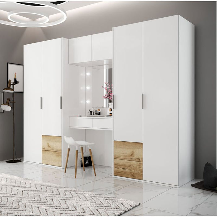 300cm Michigan Combo Wardrobe with Drawers & Dresser