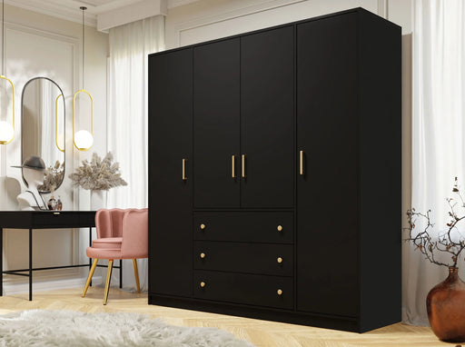 196cm Maine Wardrobe (Available in Black or White)