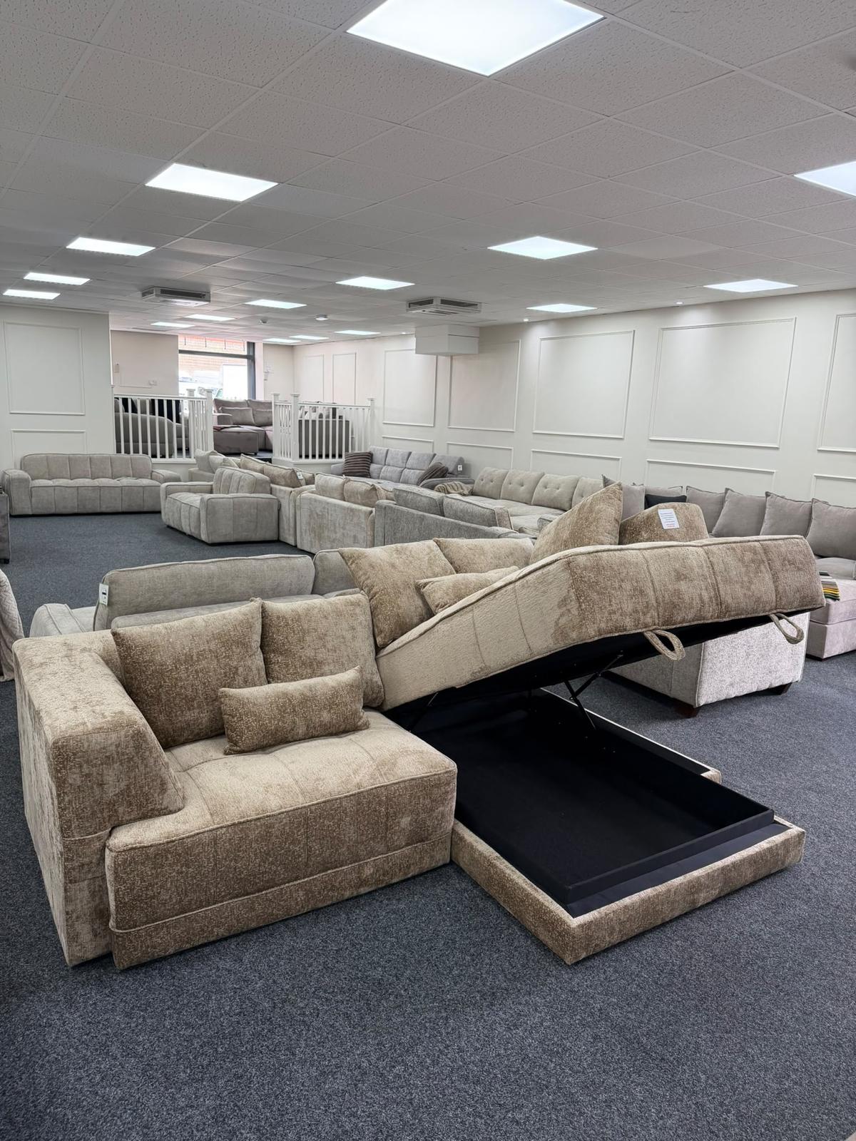 Kensington Corner Storage Electric Sofa Bed