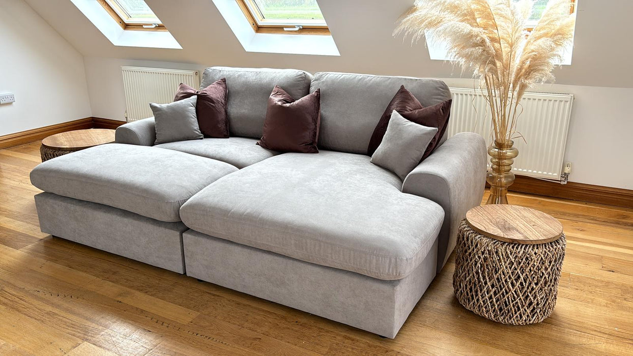 Benji Corner Sofa/Sofa Bed (Available in Linen Charcoal, Light Grey or Biscuit)