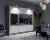 250cm Utah Sliding Door Wardrobe (Available in Lava or White)