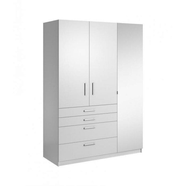 150cm Alaska Hinged Door Wardrobe in White
