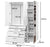 150cm Alaska Hinged Door Wardrobe in White