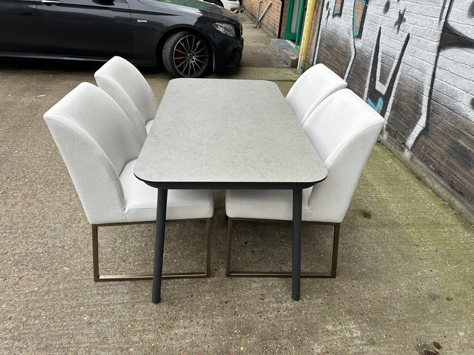 Lennon Table with x4 Beatrice Chairs