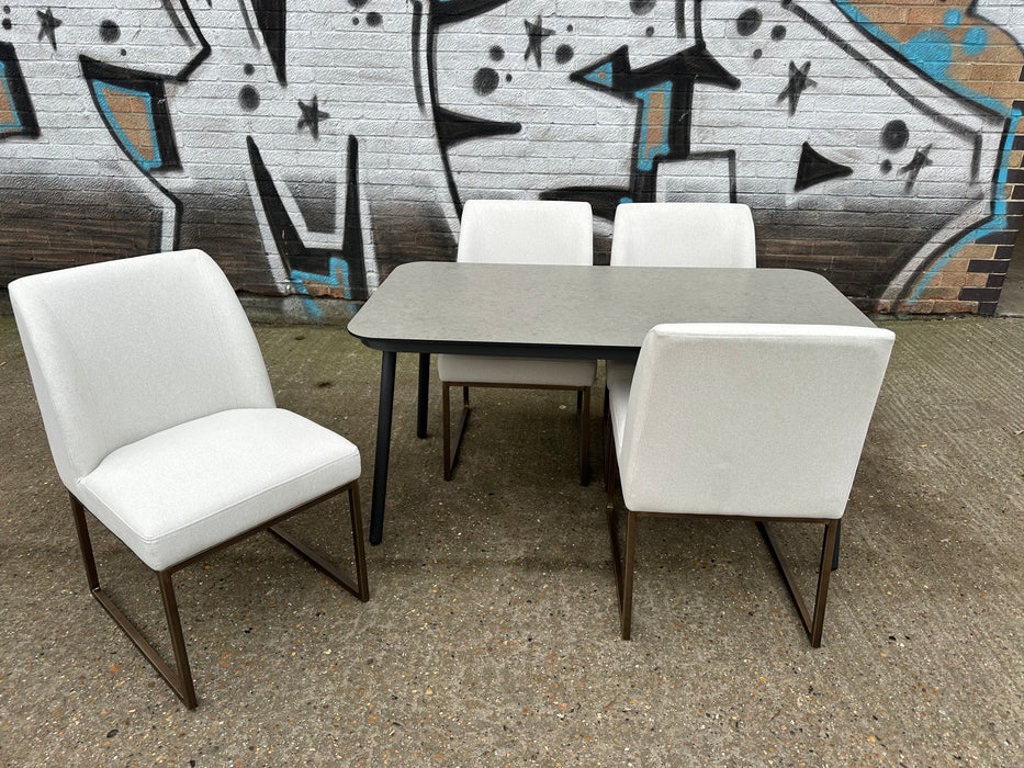 Lennon Table with x4 Beatrice Chairs