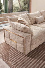 Pluto Corner Sofa (Available in Beige or Grey)