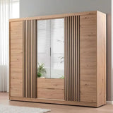 250cm Missouri Door Wardrobe with Drawers (Available in Artisan Oak or White/Oak)
