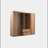 250cm Missouri Door Wardrobe with Drawers (Available in Artisan Oak or White/Oak)