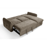 Samara Corner Sofa Bed with Storage (Available in Chenille Grey, Brown, Beige or Green)