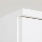 Elemental White 1 Door Bedside (Available in White or Grey)
