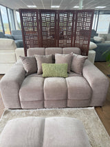 Dubai 2 Seat Sofa (Available in Aston Linen Charcoal, Natural, Latte or Grey)