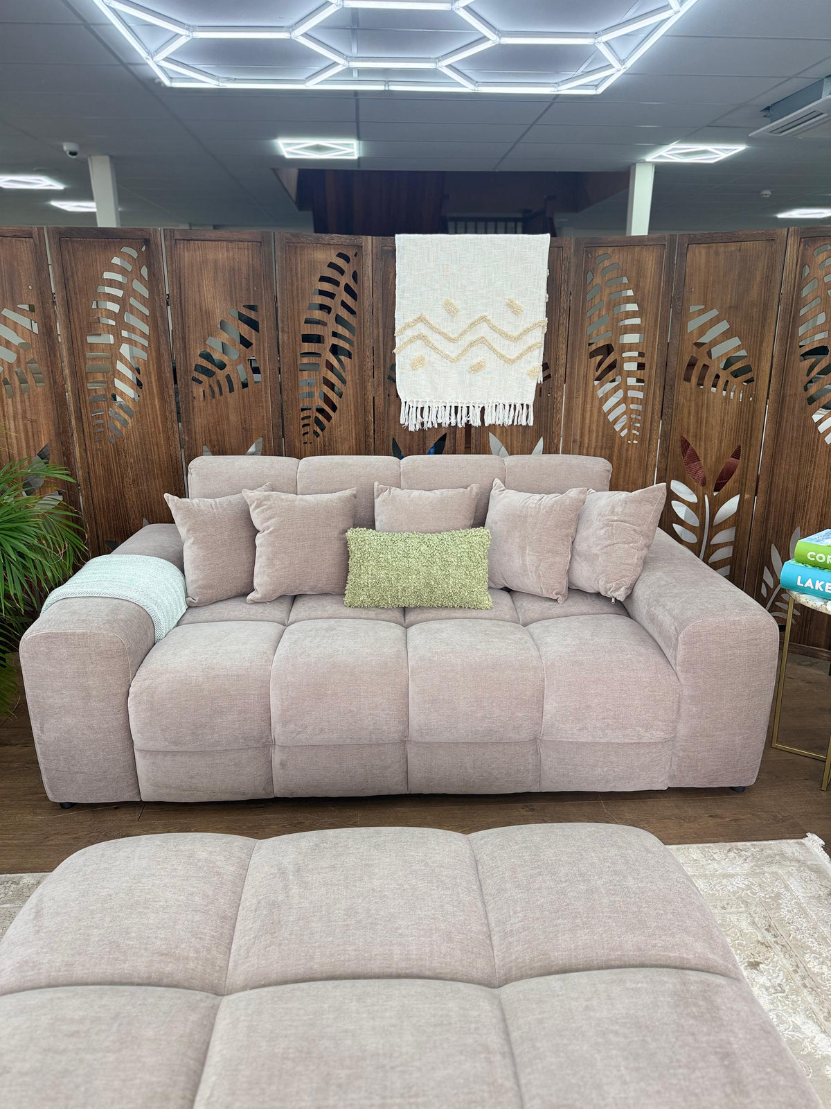 Dubai 3 Seat Sofa (Available in Aston Linen Charcoal, Natural, Latte or Grey)